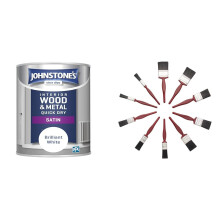 Johnstone's - Quick Dry Satin - Brilliant White -