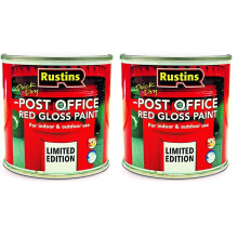 RUSTINS Post Office Red 250ml (Pack of 2)