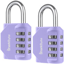 SharkByte 2 Pack Heavy Duty Combination Padlocks –