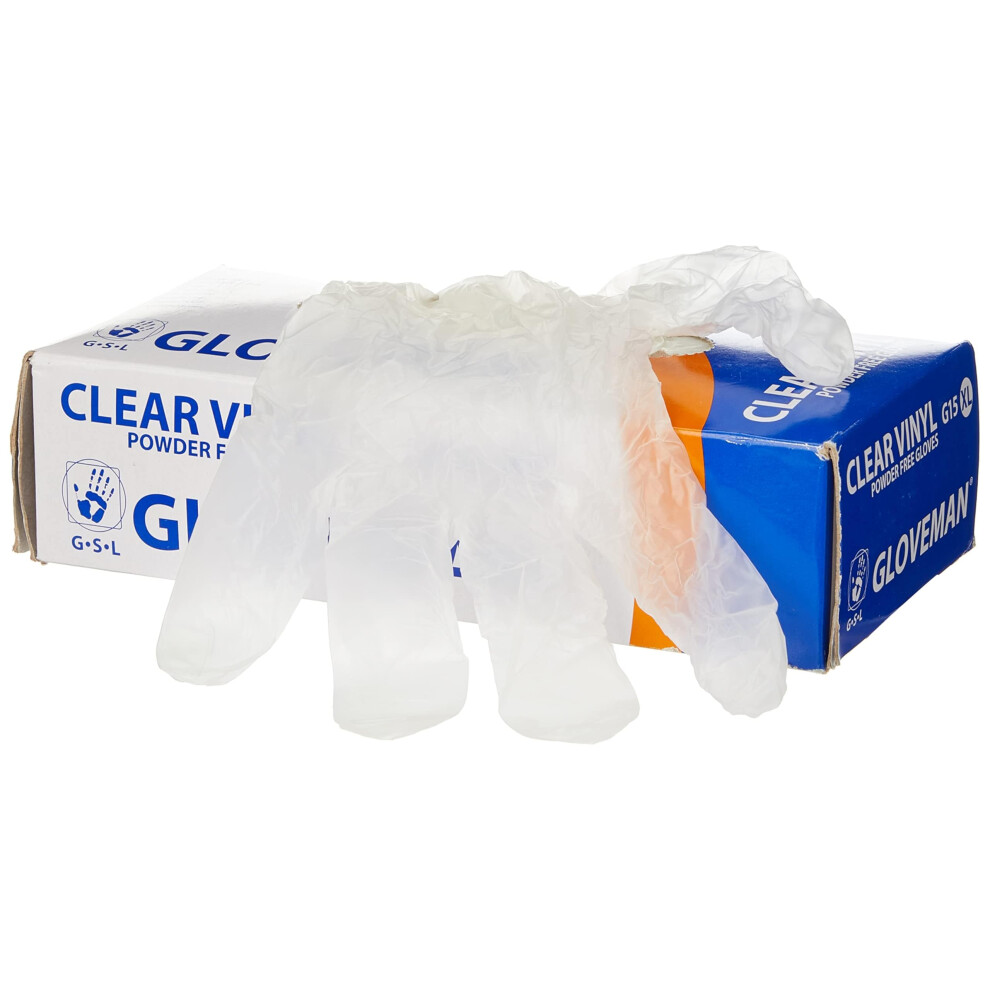 Gloveman Hq021 - Vinyl Gloves, Powder Free, Medium 34665213