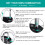 ZHEGE Combination Padlock, 4 Digit Coded Padlock, 6