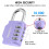 SharkByte 2 Pack Heavy Duty Combination Padlocks – 5