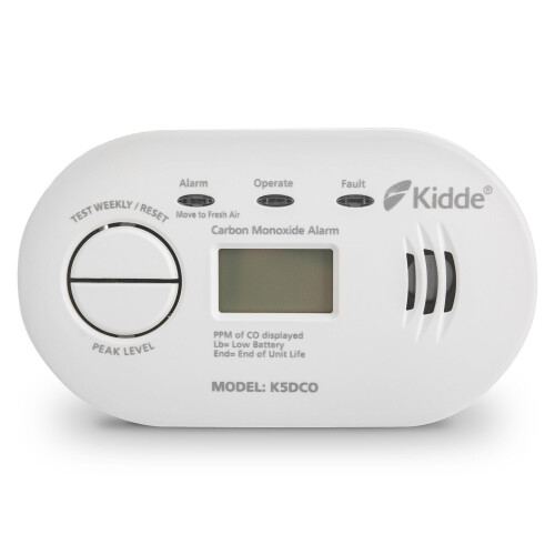 KIDDE Kidde 5DCO Digital Carbon Monoxide Alarm and Detec