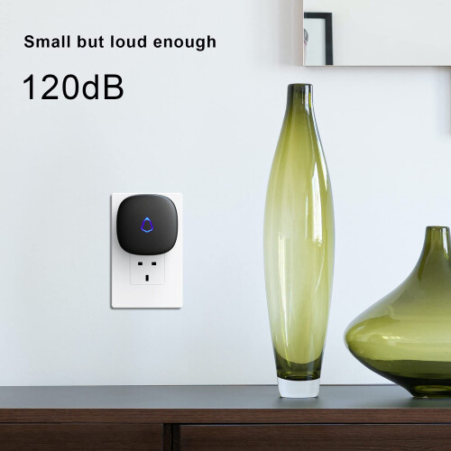 SECRUI Wireless Doorbell, Waterproof Electric Plug 2