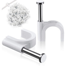 Round Cable Clips, 8mm Electrical Cable Wall Clip
