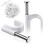 Round Cable Clips, 8mm Electrical Cable Wall Clip 1