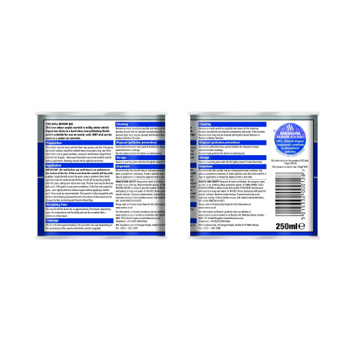 Rustins Rustins Quick Dry Varnish Clear Satin 250ml & PBRU 2