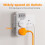 Plug Adapter with 3 USB A and 1 USB C, TESSAN Doub 3
