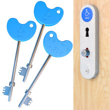 NKS Radar Key Disabled Toilet Bathroom Door Access Braille Easy Turn Pack of 3