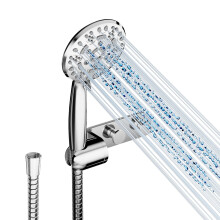 Cobbe Shower Head and Hose with Holder, High Pressure Shower Head with 8 Spray Modes, Universal Powerful Flow Showerhead, Water Saving for Low Wa