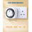 DEWENWILS Mechanical Indoor Timer Socket Switch,24 Hour Programmable Energy Saving Light Timer for Home Security, Christmas Light, Home Appliances, 1 5