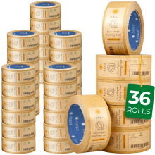Koju Kraft Paper Packing Tape 48mm x 50m | 36 pack