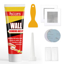 Wall Filler Kit, Waterproof Filler for Walls, Safemend Wall Mending Agent with Scraper to Fill The Cracks and Plaster Surface, High Strength Plaster