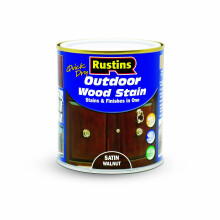 Rustins Quick Dry Outdoor Wood Stain Satin Walnut