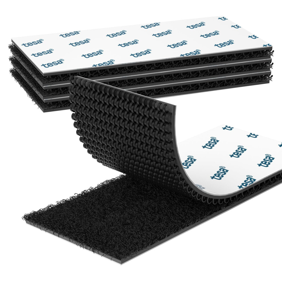 Emitever Picture Hanging Strips Heavy Duty, No Damage Picture Adhesive Strips, Hook And Loop Strong Mounting Tape Black (4 Pairs) 64386355