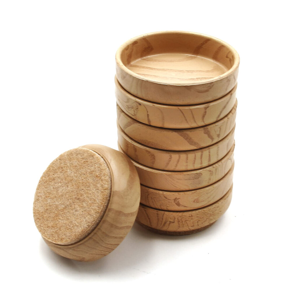 Lookka Felt Floor Cups 60Mm/ 2.4 Inch Round Furniture Fel