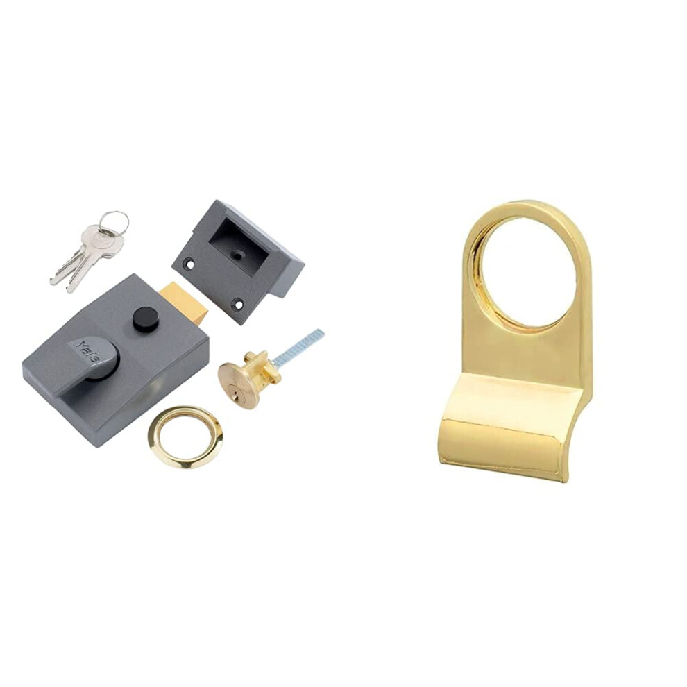 Yale P-89-Dmg-Pb-60 Deadlocking Nightlatch, 60 Mm