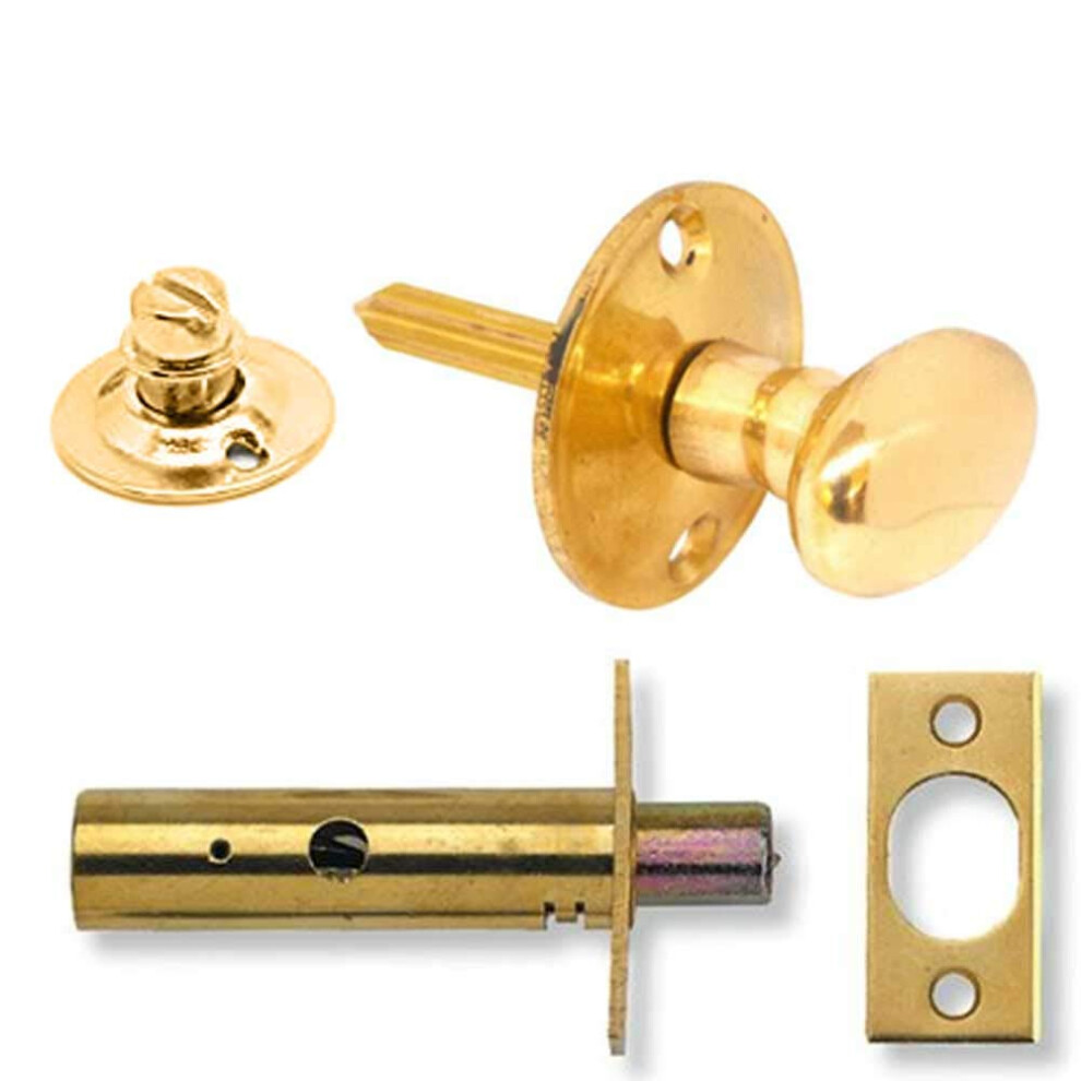 Yale P-M44t-Pb Door Security Bolt With Thumbturn,