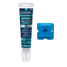 Silicone Sealant – Kitchen & Bathroom Silicone Sealant with Finishing Tool for a Smooth & Professional Finish | Waterproof & Anti-Mould Protection -