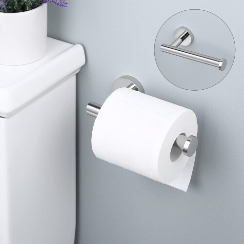 KES Toilet Roll Holder Wall Mounted, 2 Pack Chrome 1