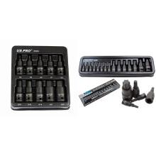 US PRO Tools 10pc Impact Hex Bit Socket Set 1/2''