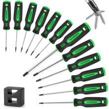 GURADESIGN 13-Piece Magnetic Torx Screwdriver Set，T5 -T40 Star Screwdrivers Set