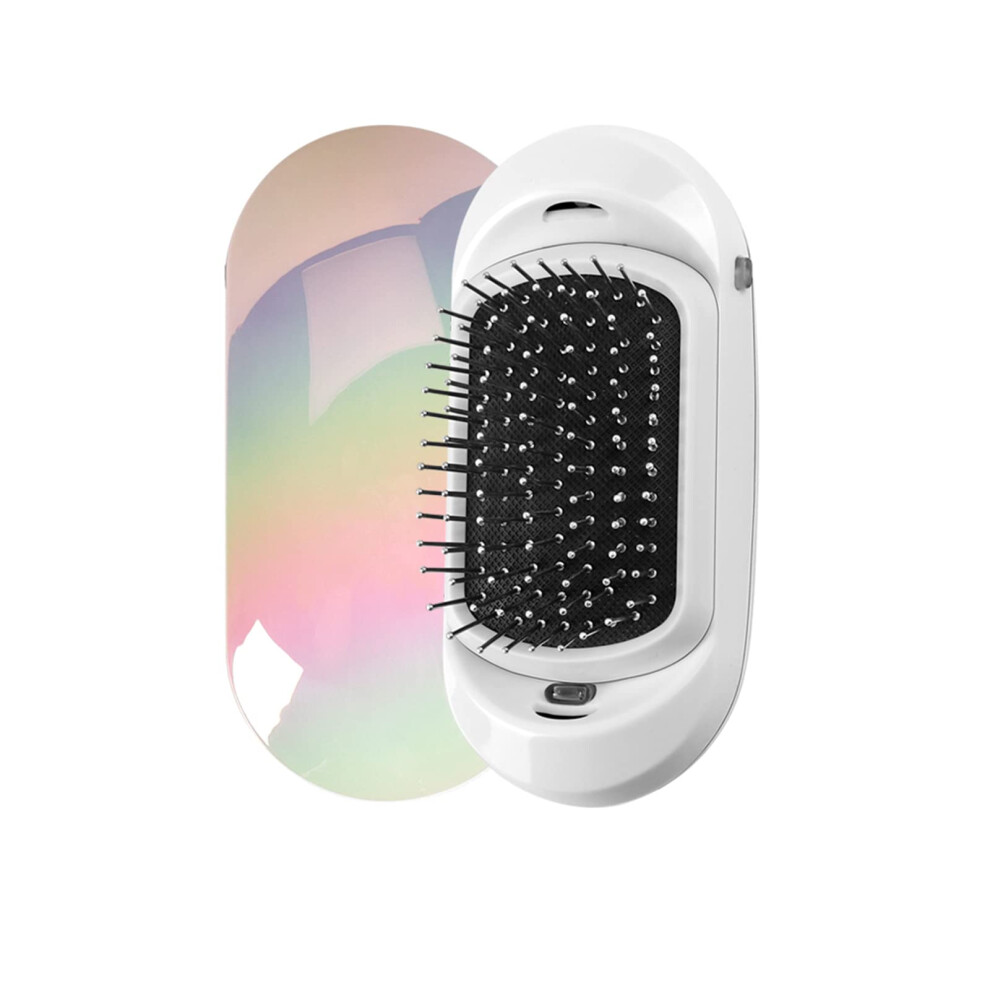 Electric Hair Brush with Ionic Detangling, AntiFrizz Negative Ions, Vibrating Scalp Massager, Colorful