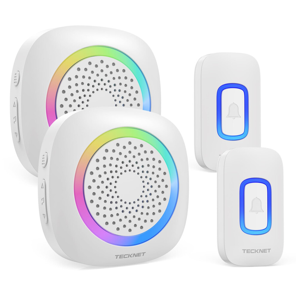 Tecknet Wireless Doorbell, Battery Powered Doorbel