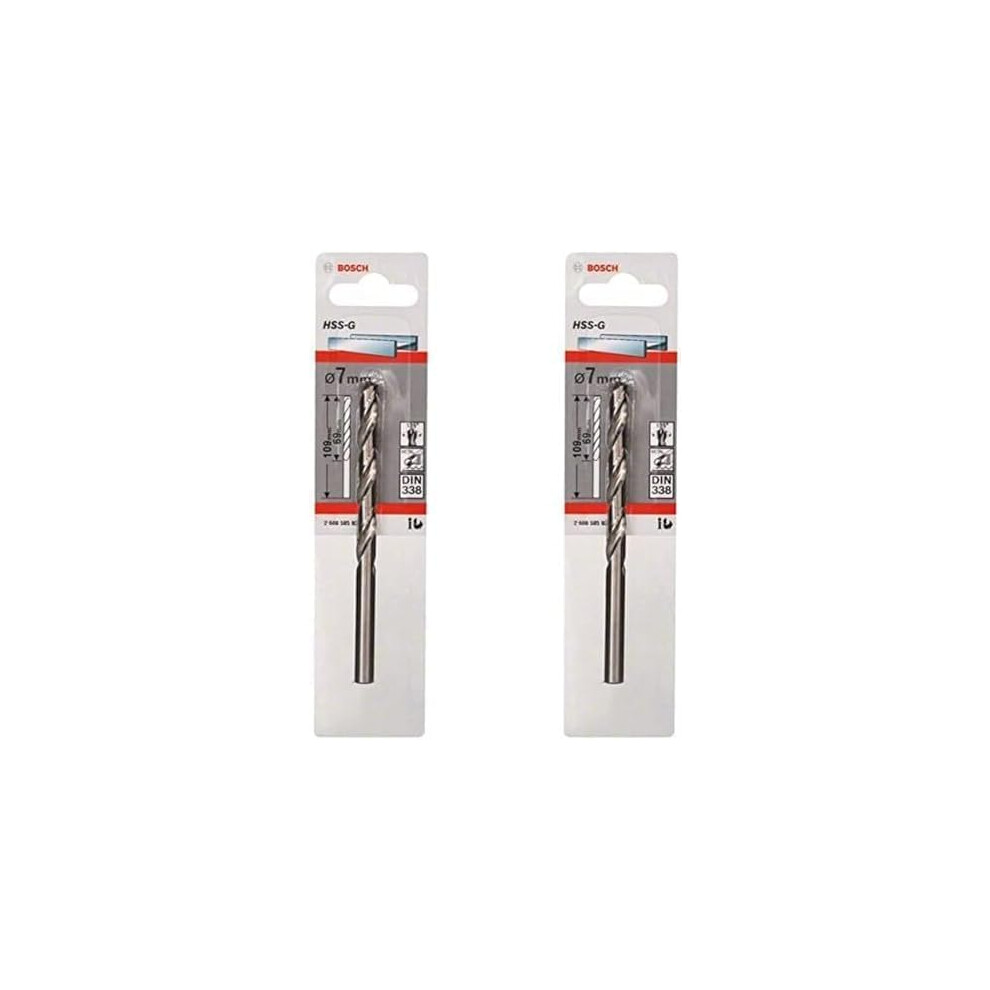 Bosch 2608585929 Din338 Hss-G Metal Drill Bit, 7.0