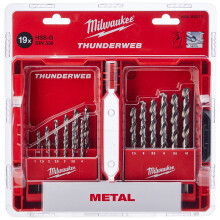 Milwaukee 4932352374 Drill, Set 19 Piece 1-10mm