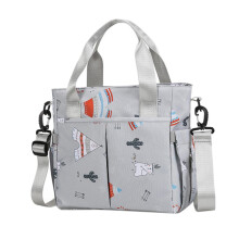 Large Capacity Diaper Bag Waterproof Stroller Organizer with Insulated Bottle Holders and Shoulder Strap