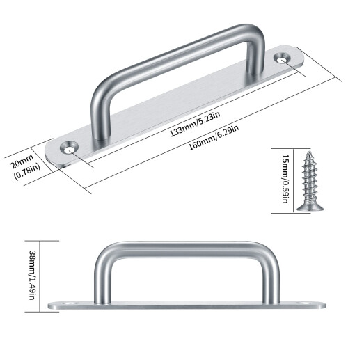 Gaomoeny 2 Pcs Sliding Door Handles, Pull Push Doo 1