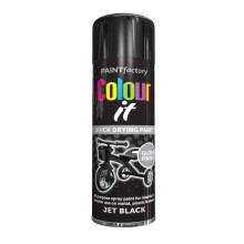 Paint Spray Can 250ml 'Black Gloss' General Purpose