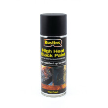 RUSTINS High Heat Black Paint 400 ml (Pack of 1) S