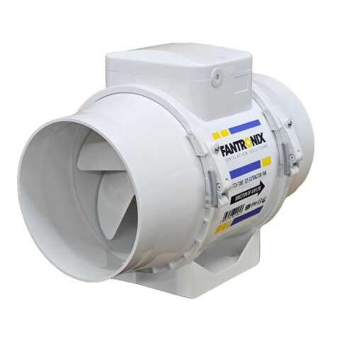 Fantronix 5 inch 125mm Diameter In-Line Bathroom E 2