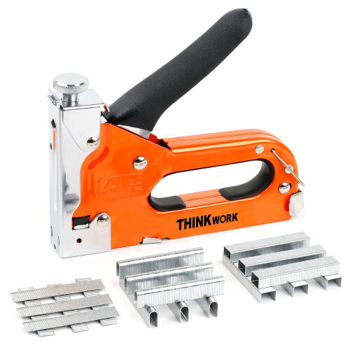 THINKWORK Staple Gun Heavy Duty with 900 Staples,