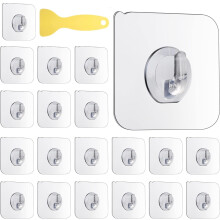 XWCHASA 20Pcs Self Adhesive Hooks, Magic Hooks Tra