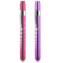 2 Pcs Pen Torch,Diagnostic Medical Penlight,Light LED Pupil Gauge Pen Torches,Mini Reusable LED Penlight Flashlight Pen Torch,Torch Doctor Nurse EMT