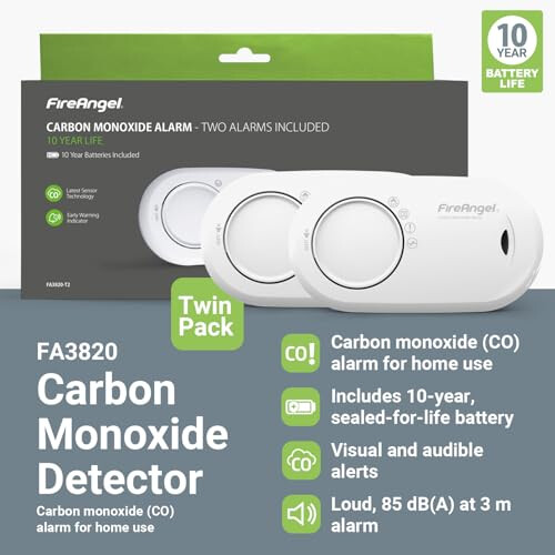 Fireangel FireAngel Carbon Monoxide Detector 10-Year Life Se 1