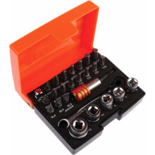 Bahco 2058/S26 Ratchet Socket Bit Set, 26 Pieces