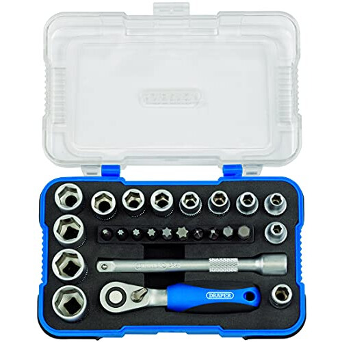Draper Draper 1/4" 25 Piece Square Drive Metric Socket Se 1