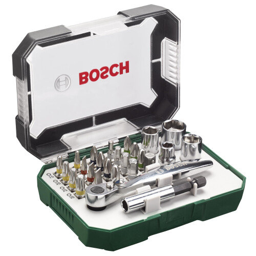 Bosch Bosch 26pc. Screwdriver Bit and Ratchet Set (PH-, 2
