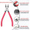 HOUSERAN Side Cutters, Wire Cutter, 5 Pack, Flush 4