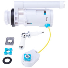VeeBath Pro Lever Operated Dual Flush Valve Overflow 2 Piece Toilet Cistern WRAS Approved