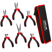 KRETLAW Mini Pliers Set 6Pcs - Needle Nose, Long N
