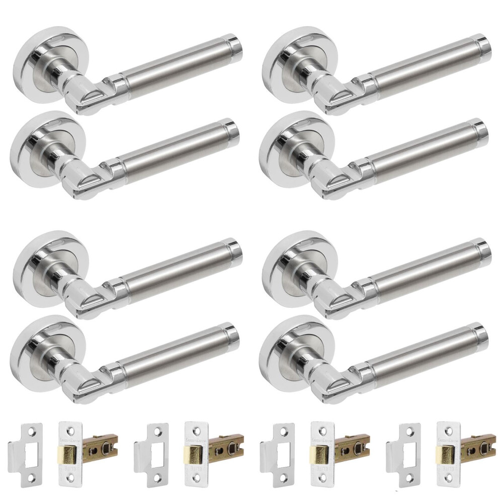 Decoranddecor Enigma Duo Colour Round Door Handles 82359010