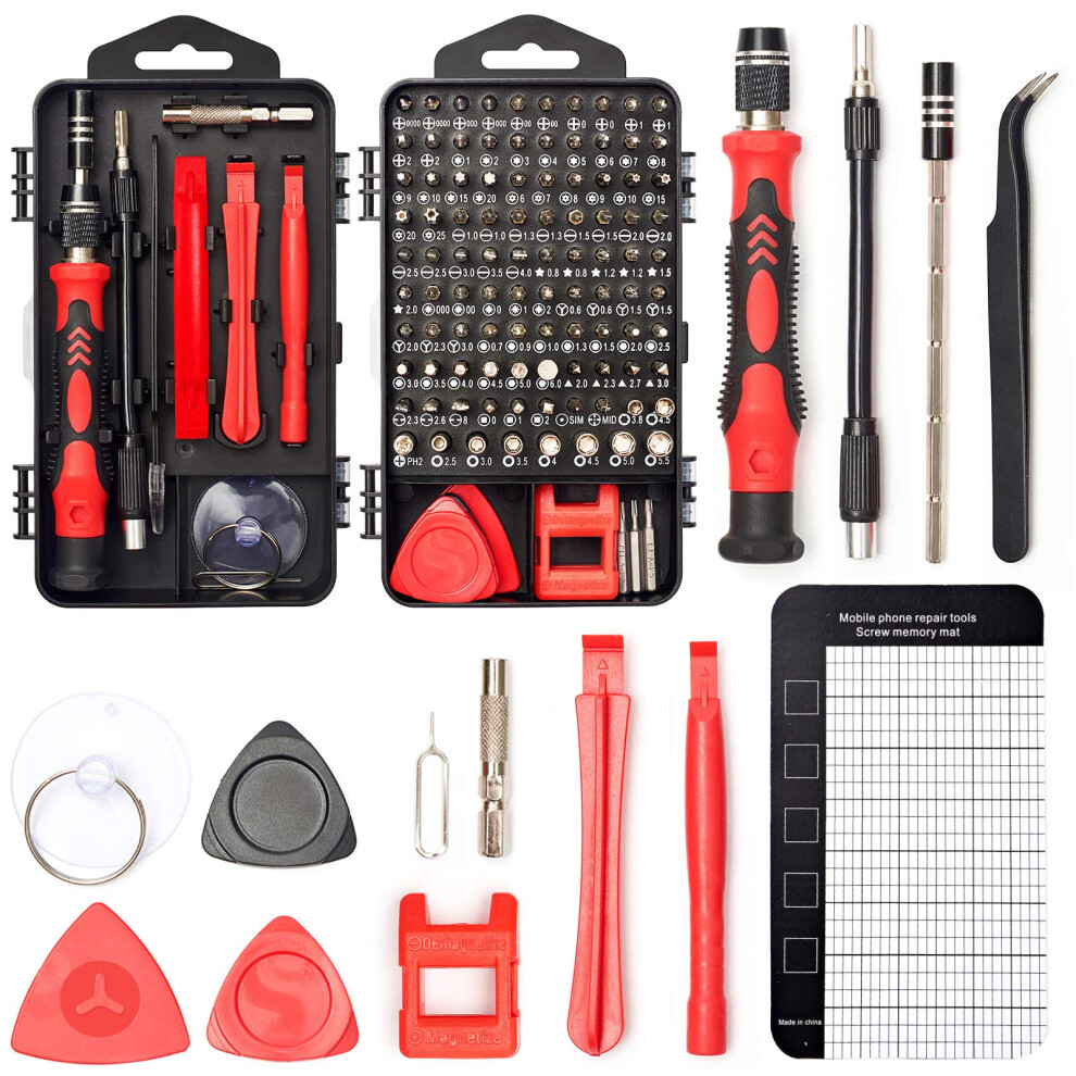 Sharden 122-Piece Precision Screwdriver Set, Magne 35519959