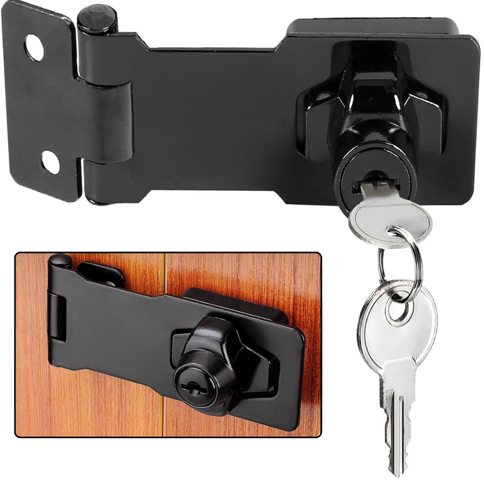 Litensh Keyed Hasp Lock Right Angle 90 Degrees Loc 54392182