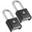 SharkByte 2 Pack Long Shackle Combination Padlocks 1