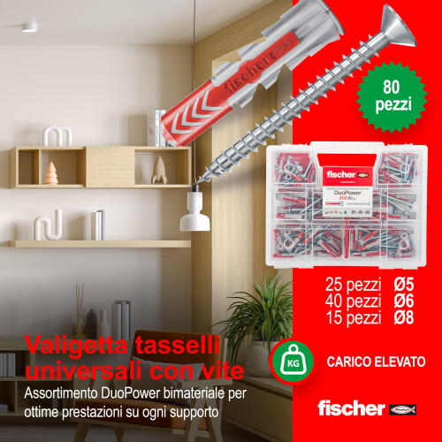Fischer Fischer 544546 Duopower Universal Dowels Kit with 2